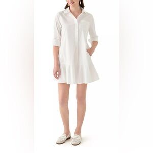 Crown & Ivy White Flared Mini Dress